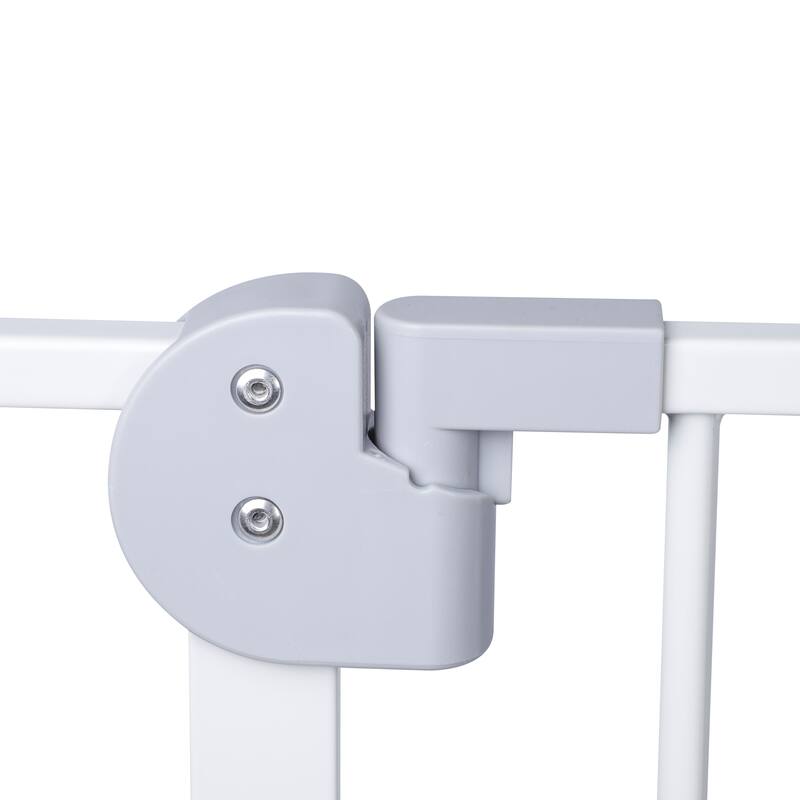Anmytek Pressure Mounted Metal Safety Gate Auto Close White for Doorways Stairs Baby Pet 29 34 Inch Adjustable