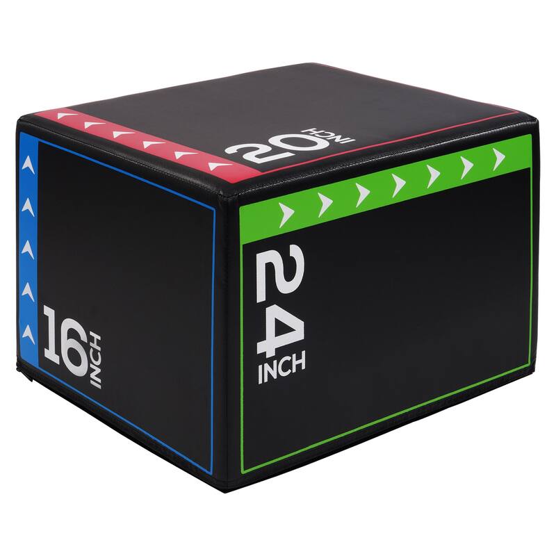 BalanceFrom Fitness 60 Pound Versatile 3-in-1 Plyometric Jumping Exercise Box