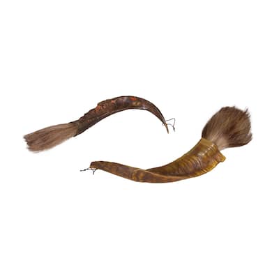 Artissance 12.6" Brown Ram Horn Calligraphy Brush ( Approx 14" Long, Size and Color Vary)