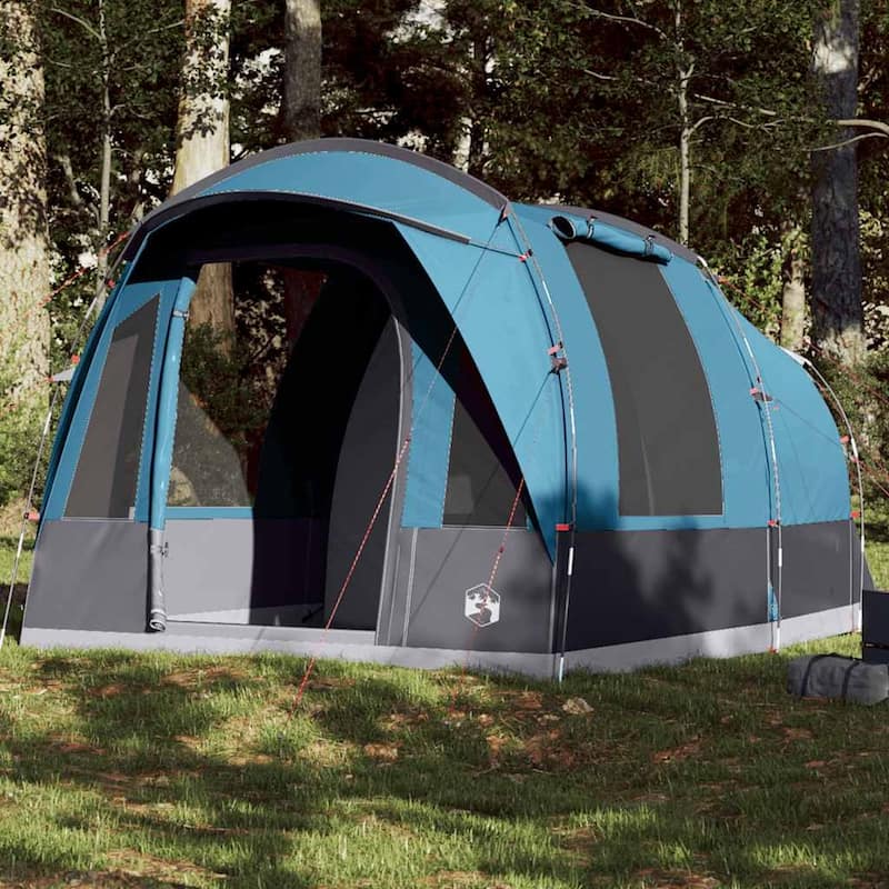 vidaXL Camping Tent Tunnel 3-Person Waterproof - Blue - 157.5 x 102.4 x 80.7- 3-person