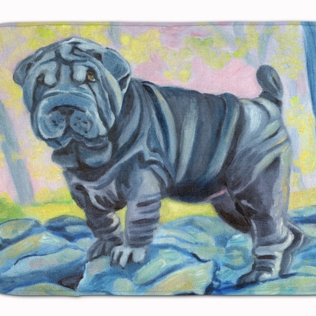 Shop Carolines Treasures 7333rug Blue Shar Pei Machine Washable