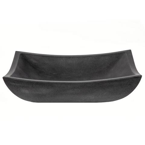 Eden Bath Deep Zen Sink - Honed Lava Stone