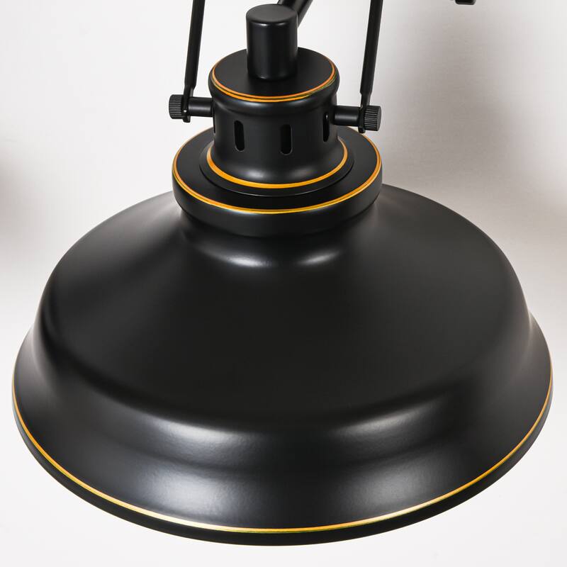 3-Light Retro-Luxury Wall Light with White Inner & Gold-Trimmed Shades for Living Room - 3 Light