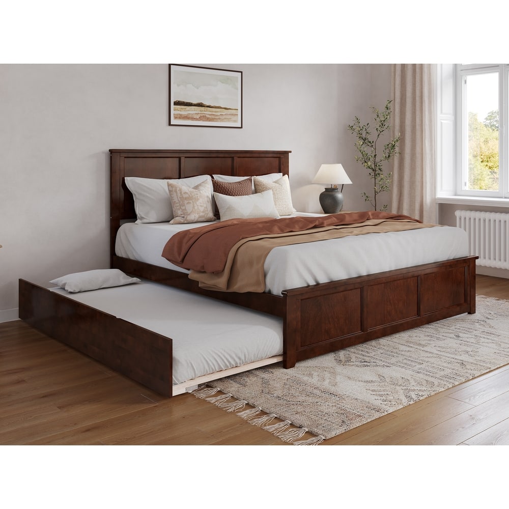 AFI Madison Platform Bed with Matching Footboard & Trundle