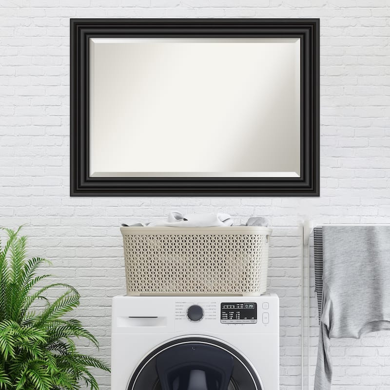 Beveled Wall Mirror - Colonial Black Frame - Colonial Black