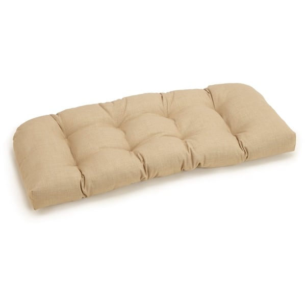 60 X 14 Solid Color NATURAL Tufted Bench Cushion, Seat Cushion, 