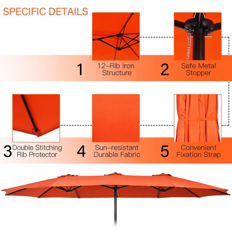 Costway 11 PCS Patio Wicker Dining Set with Double-Sided Outdoor - See Details