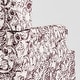preview thumbnail 125 of 134, 2 Set Traditional Patterned Wingback Accent Chairs with NailHead