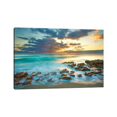 iCanvas "Ocean Sunrise" by Patrick Zephyr Canvas Print
