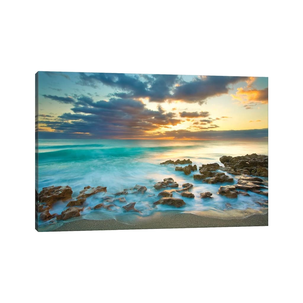 iCanvas "Ocean Sunrise" by Patrick Zephyr Canvas Print