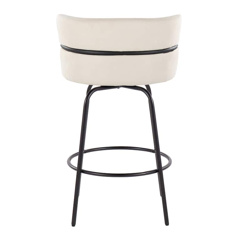 Silver Orchid Lena 26" Fixed-Height Counter Stool (Set of 2)