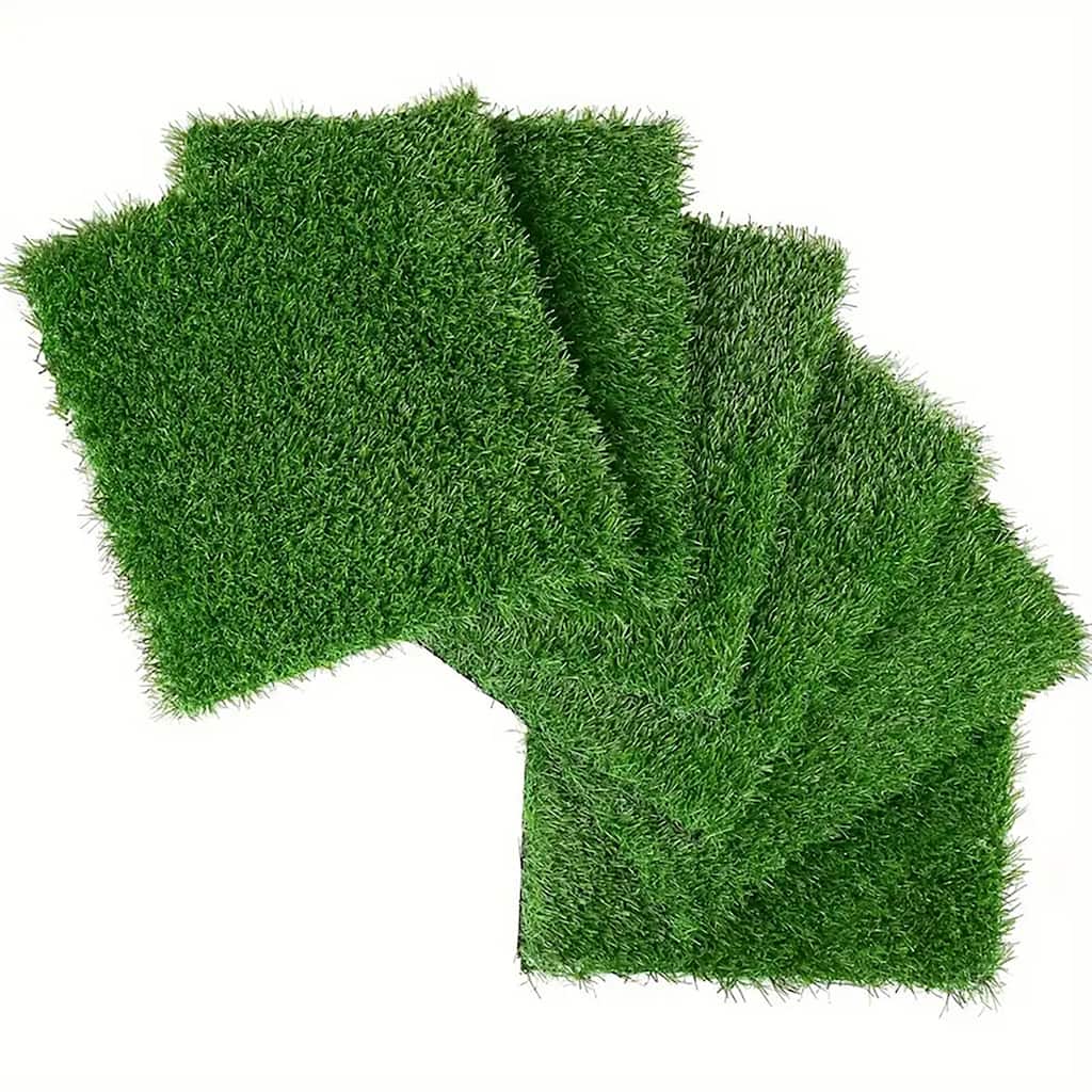 Artificial Lawn 36 PCS Interlocking Artificial Grass Tiles For Patio, Balcony, Backyard, Artificial Turf Floor
