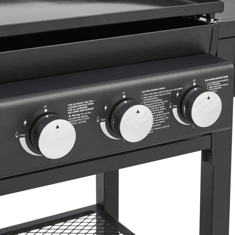 GDF Studio - Firecrest Pro All-in-One Propane Gas Grill with Griddle