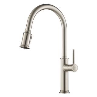 Kraus 2-Function 1-Handle 1-Hole Pulldown Sprayer Brass Kitchen Faucet