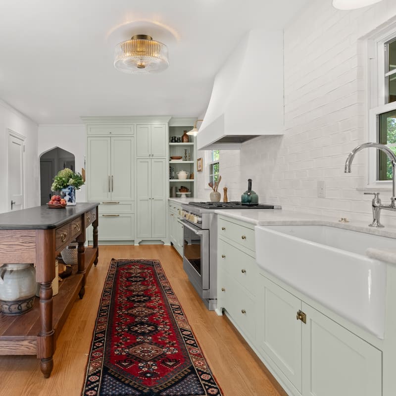 3-Light Modern Gold Dome Semi Flush Mount Lights with Ribbed Glass Shape - Brass