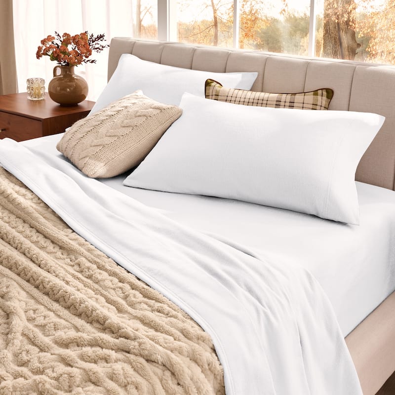 Bare Home Organic Cotton Flannel Sheet Set