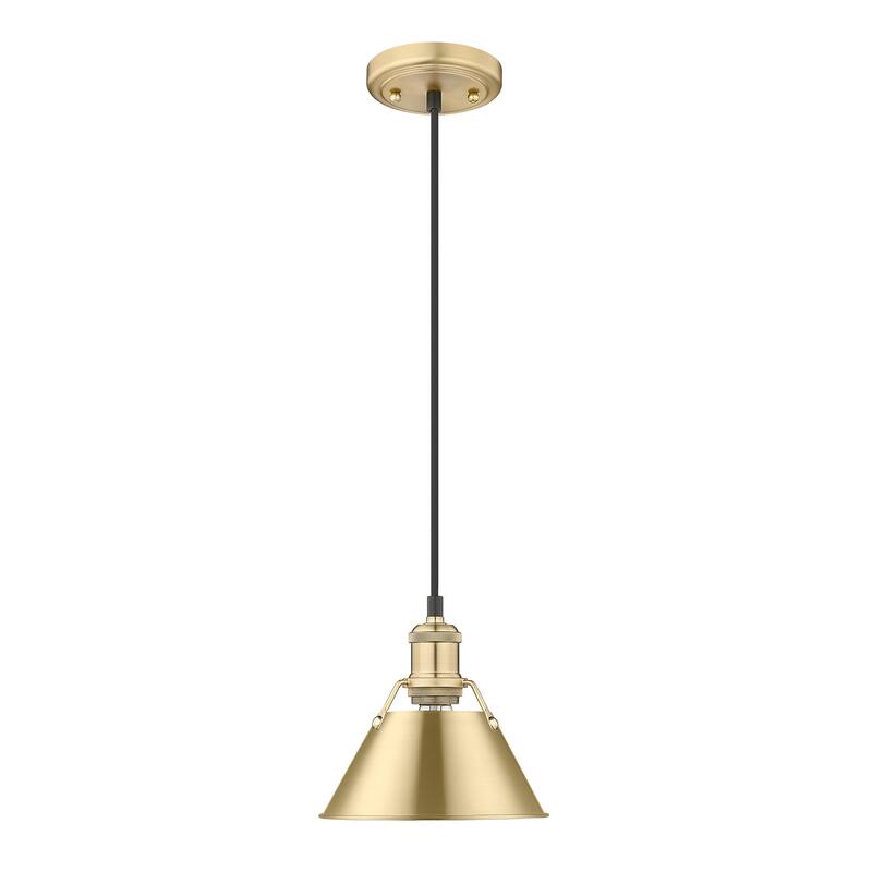 Orwell 7.5" Wide Small Pendant in Brushed Champagne Bronze - Gold