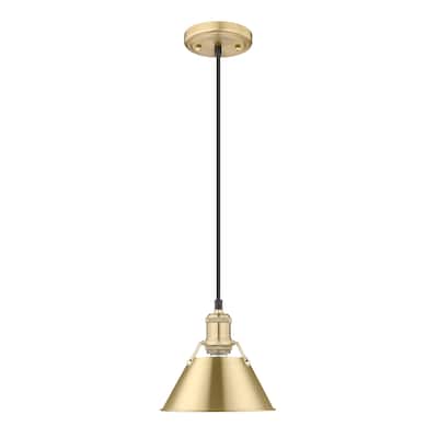 Orwell 7.5" Wide Small Pendant in Brushed Champagne Bronze - Gold