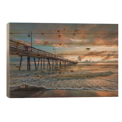 Sunset, Imperial Beach I Print On Wood by Jon Bilous - Multi-Color