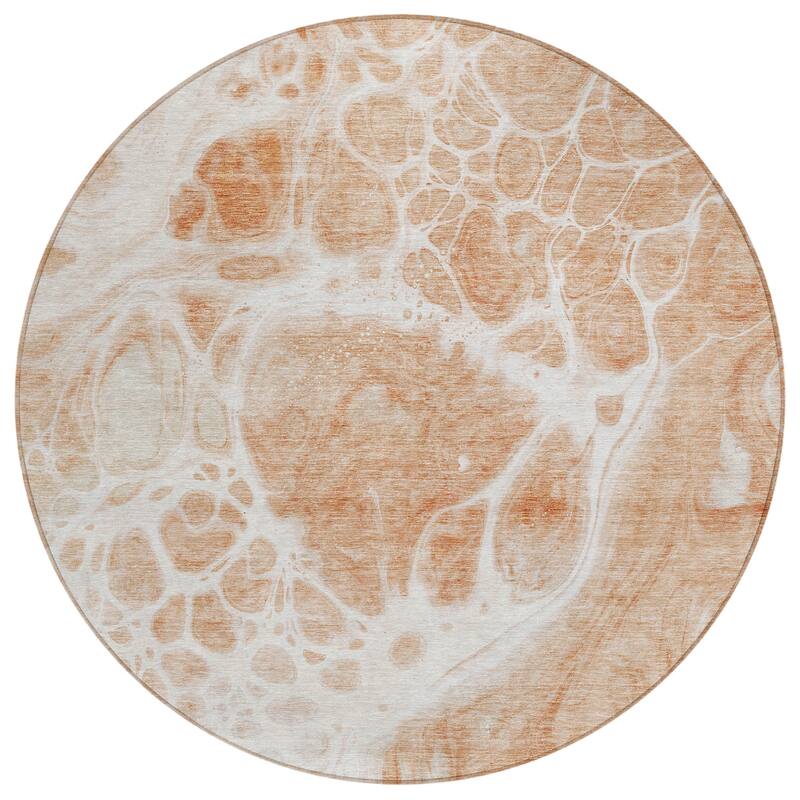 Machine Washable Indoor/ Outdoor Chantille Abstract Contemporary Rug