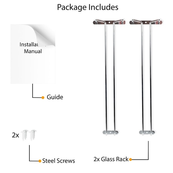 Wine glass rack clearance under cabinet