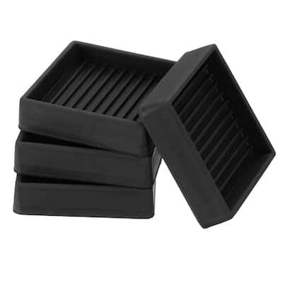 4Pcs Furniture Pads Non-Slip Furniture Coasters Square Caster Cups