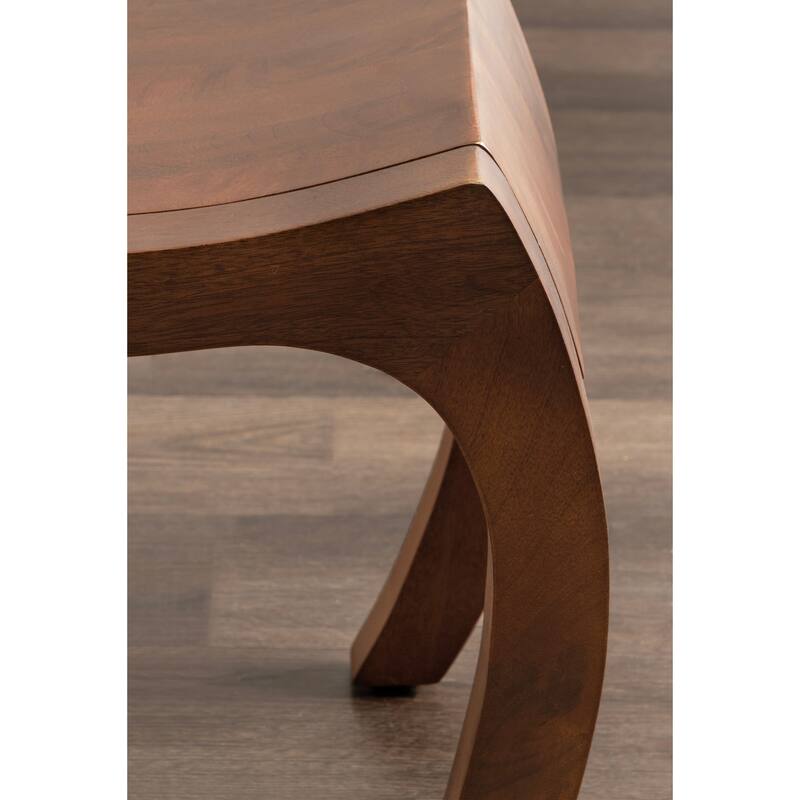 Kate and Laurel Loviisa Wood Ottoman and Vanity Stool
