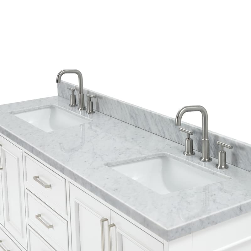 Ariel M073DCWRVO Stafford 73" Free Standing Double Basin Vanity Set
