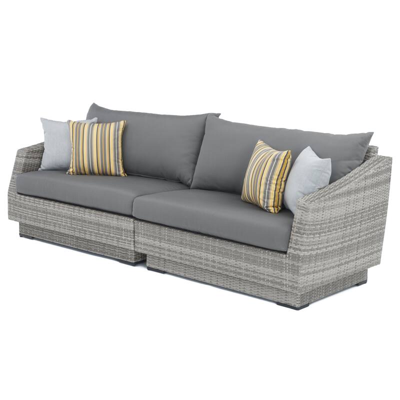 Cannes 8 Piece Sunbrella Outdoor Patio Sofa & Club Chair Set