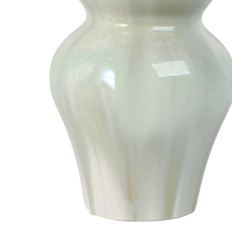 Stoneware Ceramic Vase Tall Sculptural Silhouette Glazed Finish Modern