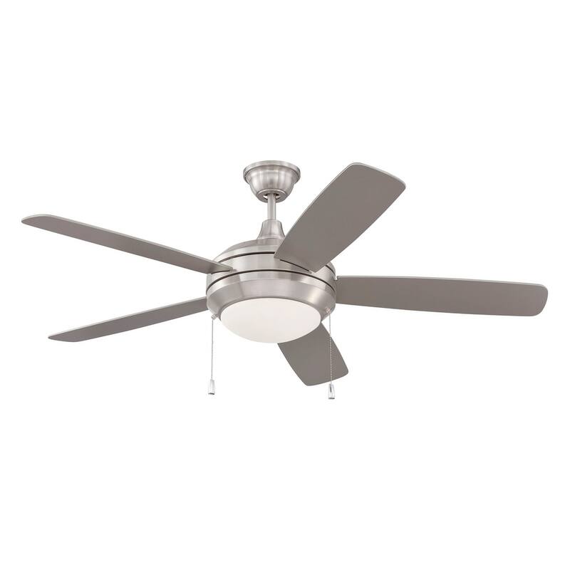 Craftmade 52" Helios Ceiling Fan - Brushed Polished Nickel - Pull Chain