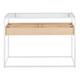 Option Natural Wood & White Metal