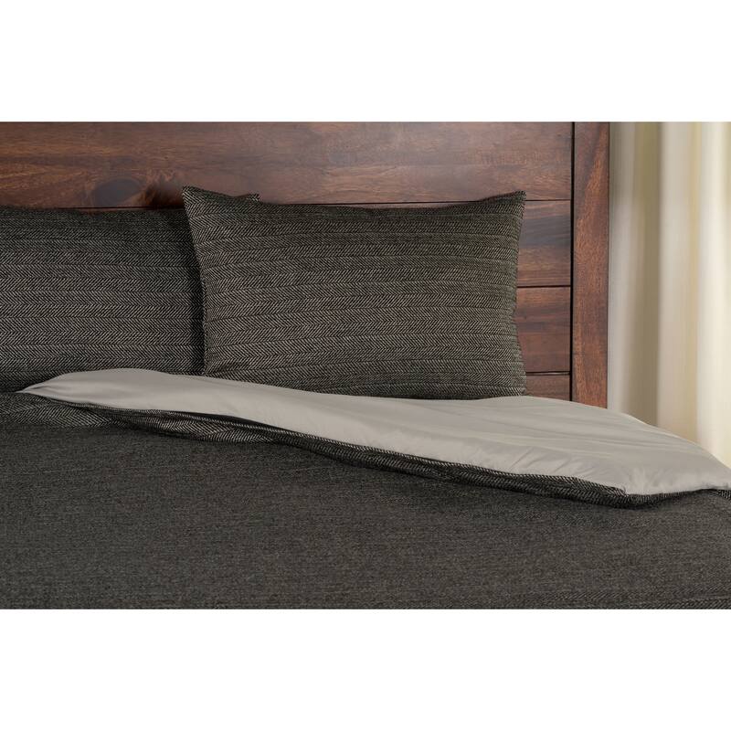 Performance Tweed Bed-Cap Comforter Set with Tailored Corners