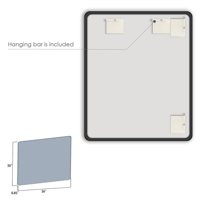 Altair Nettuno Bathroom/Vanity Aluminum Framed Wall Mirror