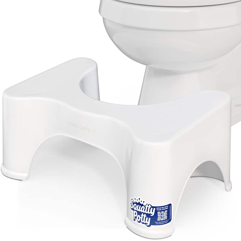 Squatty Potty The Original Bathroom Toilet Stool, 9 Inch Height, White, (Pack of 1) - White