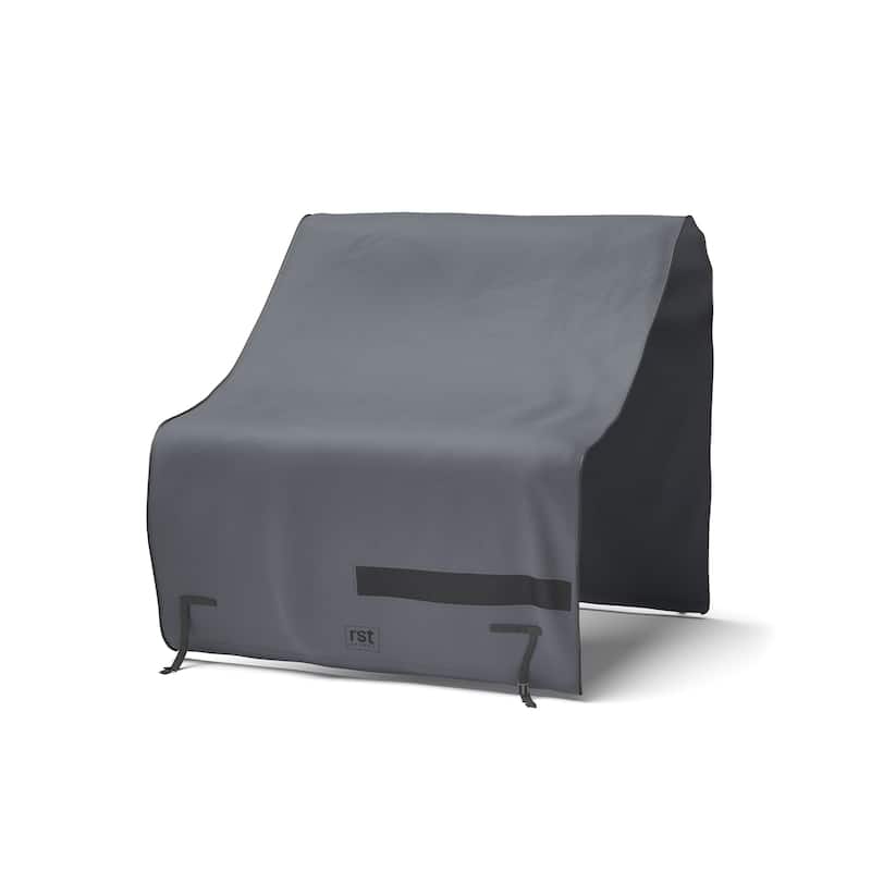 Portofino Comfort 6 Piece Polyester Outdoor Patio Stone Sectional Deluxe Furniture Covers - Grey