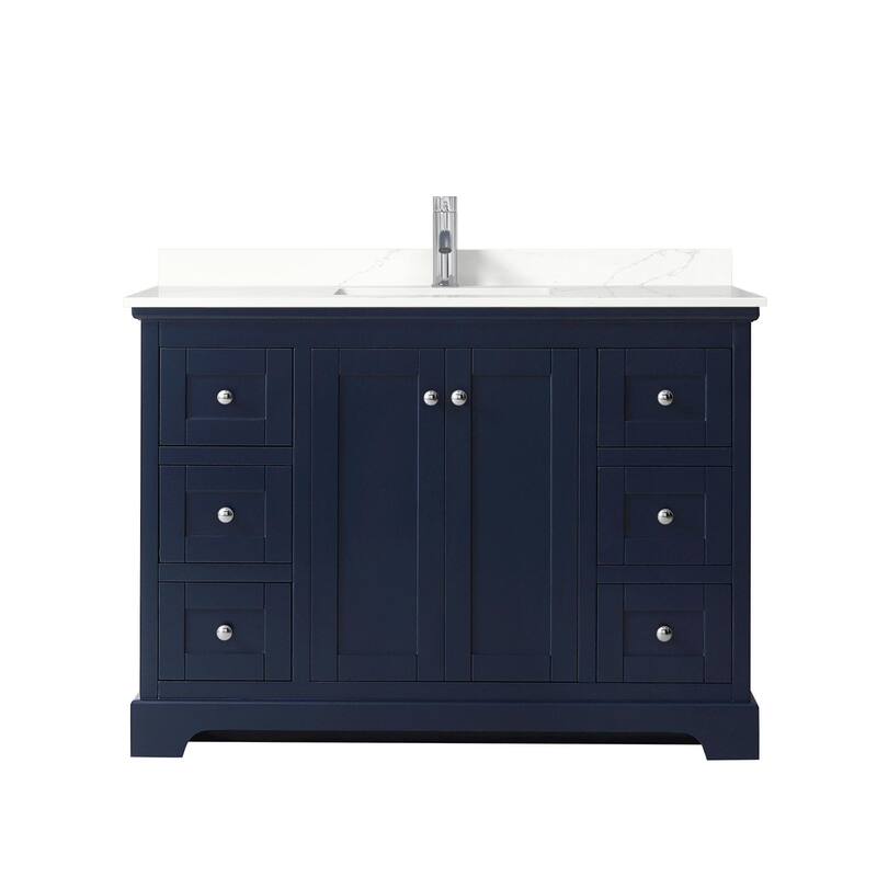 Avery 48-inch Single Vanity, Quartz Top