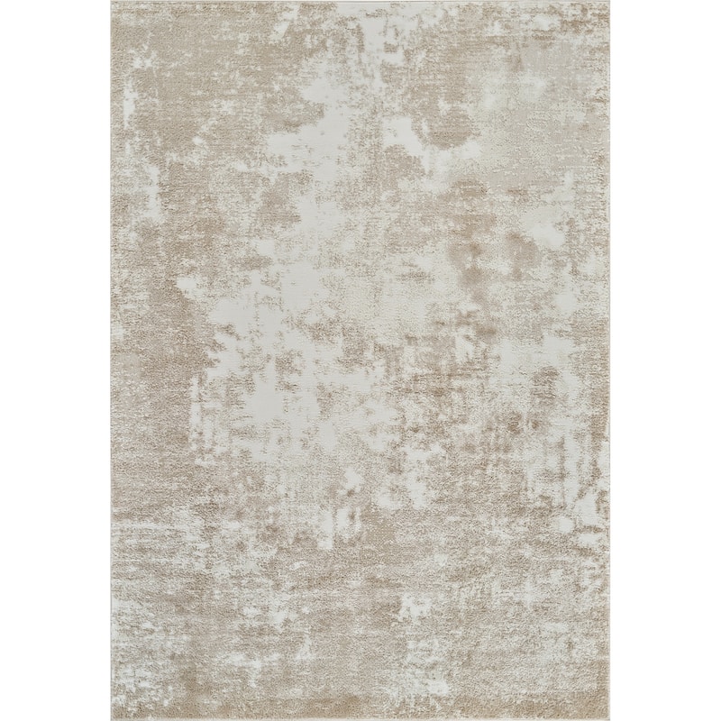 Rug Branch Nomad Coastal Abstract Indoor Area Rug, Beige Cream