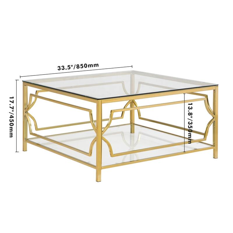 Square Glass Coffee Table