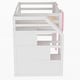 preview thumbnail 16 of 15, Twin Size Loft Bed with Storage Staircase and Window