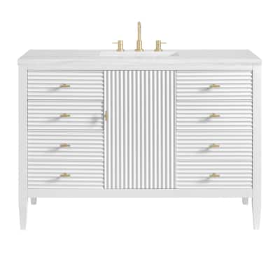 James Martin Vanities 485-V48-3AF Myrrin 48" Single Basin Wood Vanity