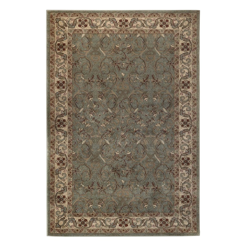 Superior Heritage Traditional Floral Scroll Indoor Area Rug