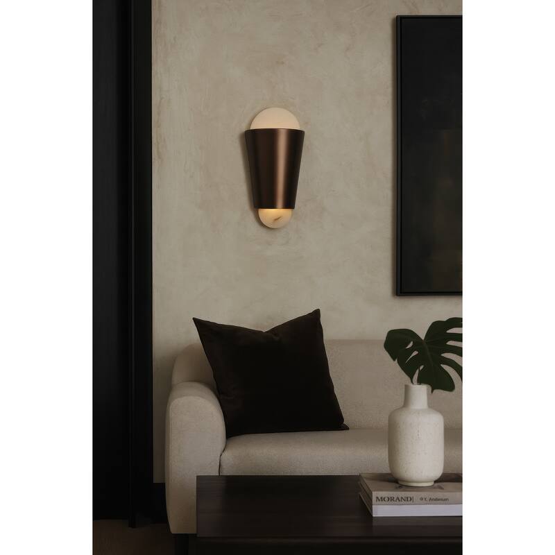 Varaluz Rock On 2-Light Wall Sconce - Brontourage/Matte Black