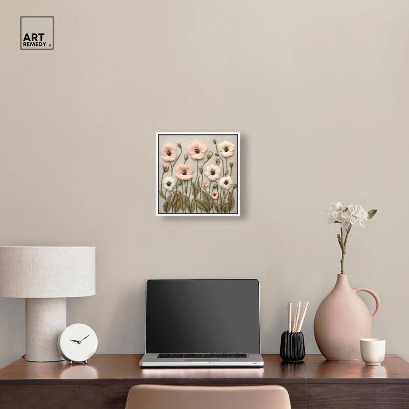 Stitched Serenity I Canvas by Art Remedy