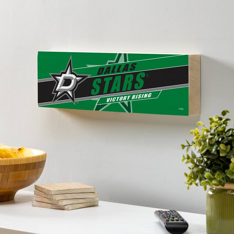Dallas Stars Wooden Tabletop Mantel Shelf Sign
