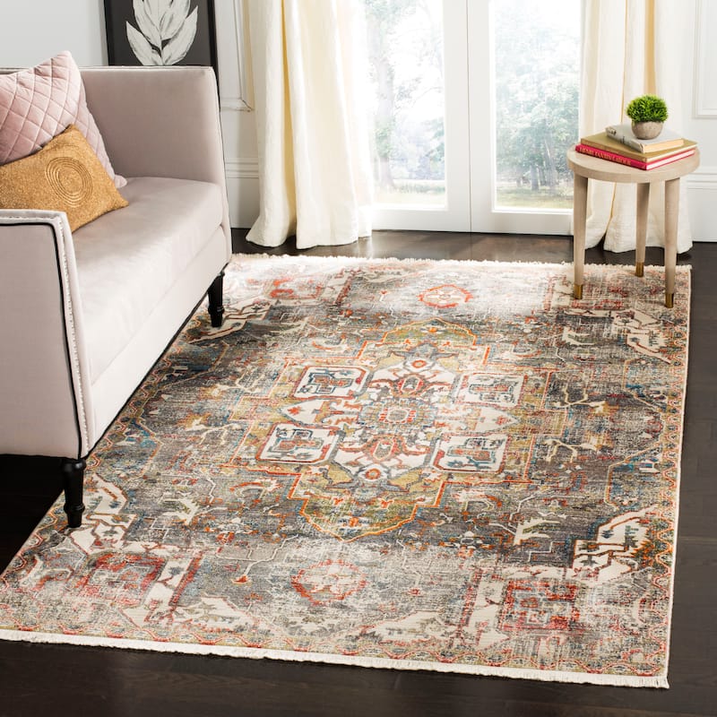 SAFAVIEH Vintage Persian Serap Oriental Distressed Rug - 8' x 10' - Charcoal/Olive