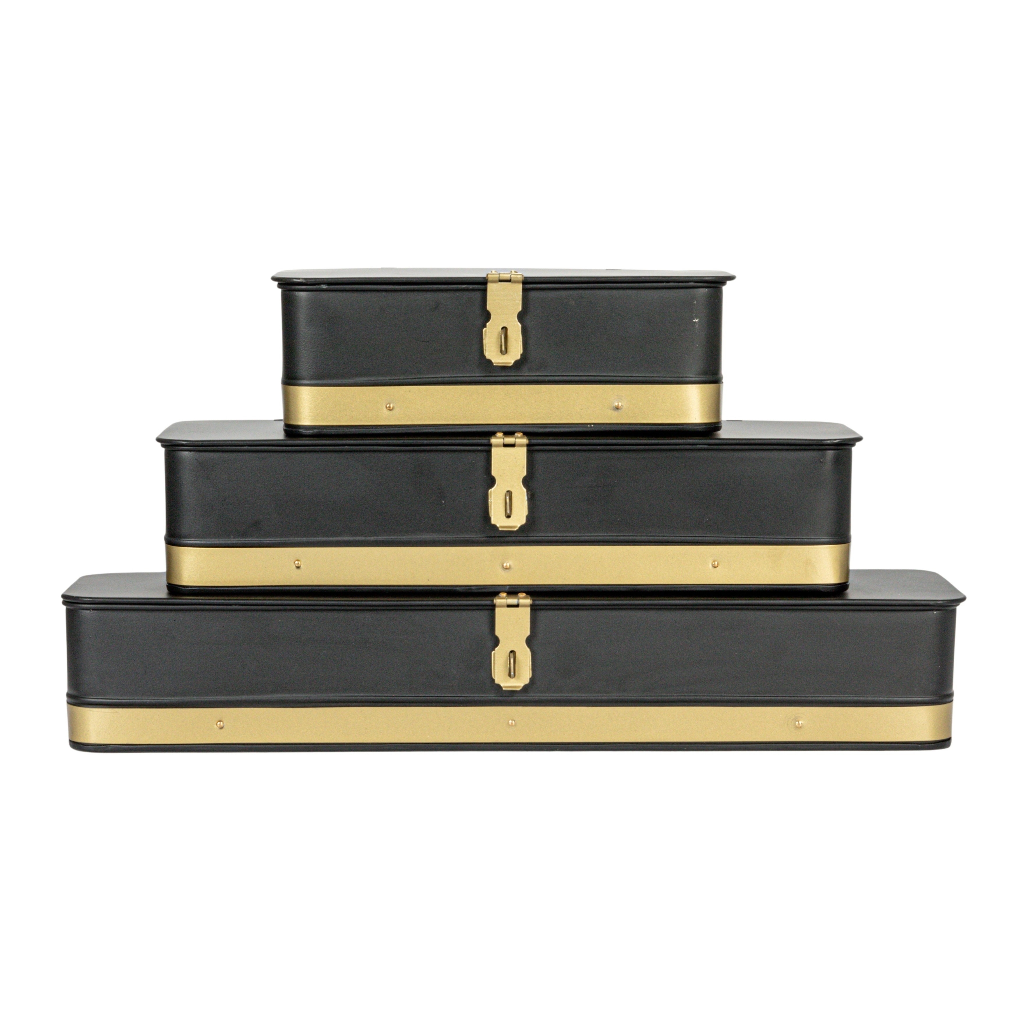 Decorative metal box with lid sale