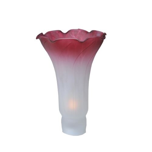 Meyda Tiffany 10159 4.5"W X 6"H Replacement Pink/White Pond Lily Shade