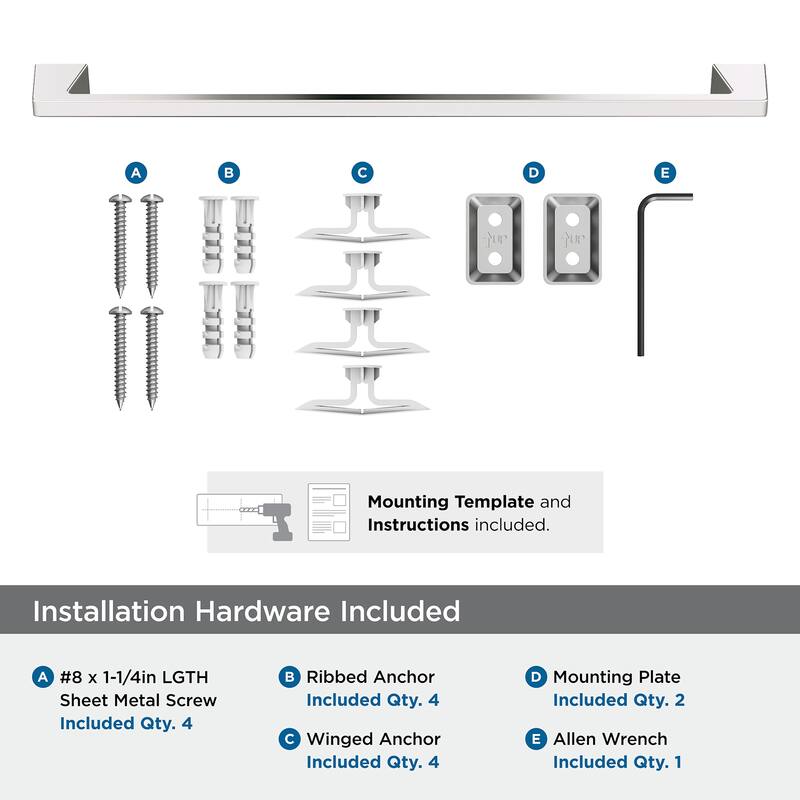 Amerock Blackrock 24" Towel Bar