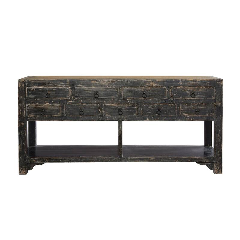 Lakes 78.75-inch 9-Drawer Sideboard, Antique